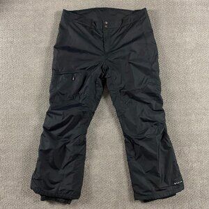 Columbia Bugaboo Snow Ski Pants Women's 1X Omni Tech Insulated Black Nylon